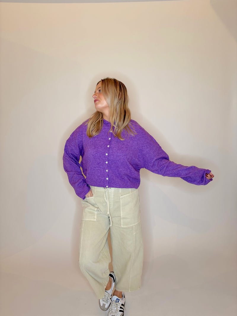 Perfect Purple Cardigan