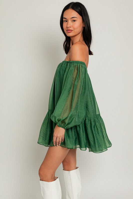 Emerald Mini Dress