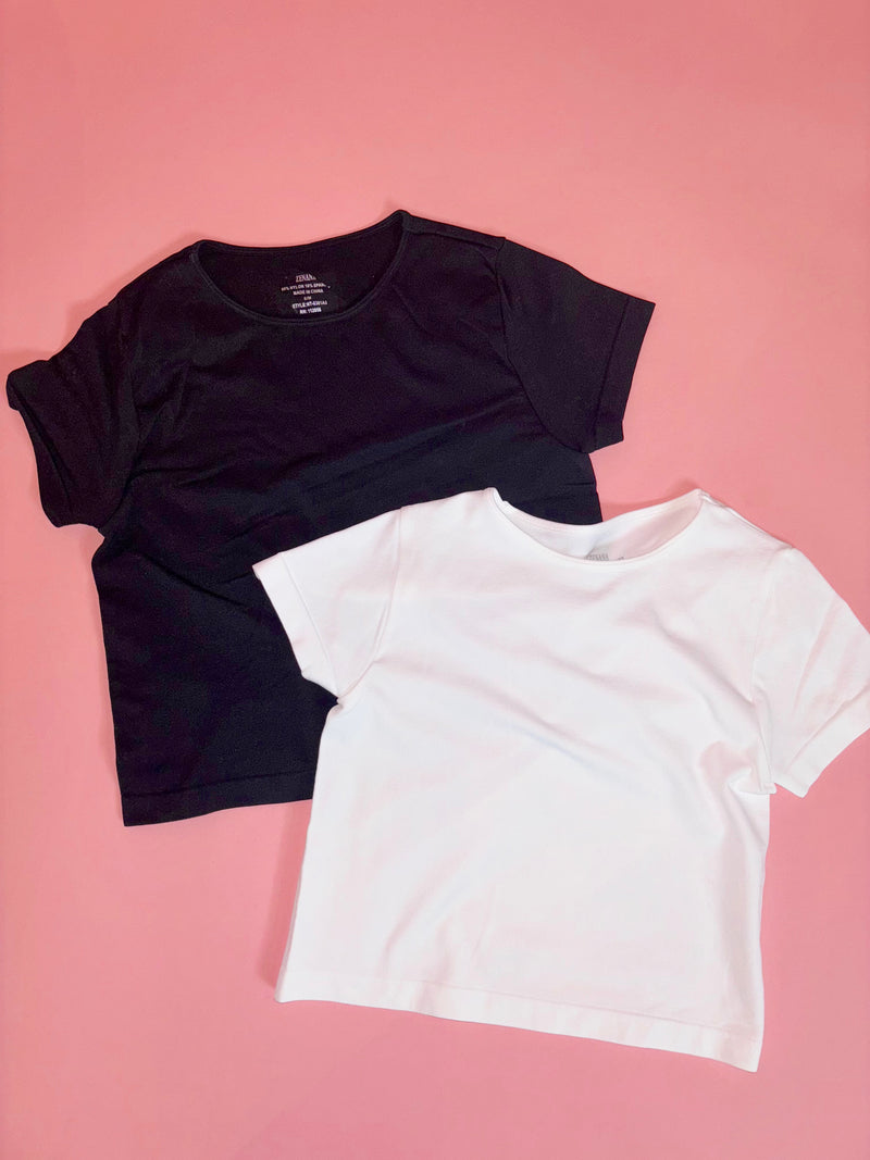 Black Seamless Tee