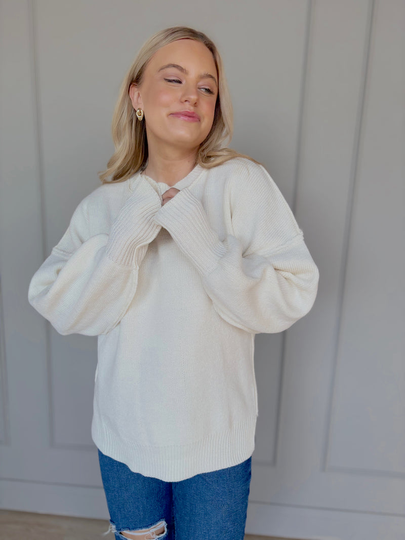 Ivory Oversized Sweater