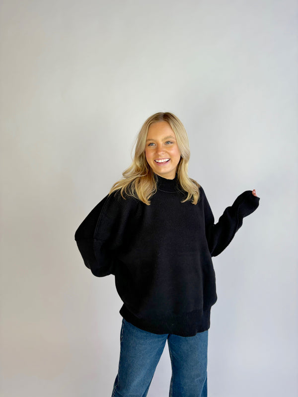 Back To Basics Black Sweater