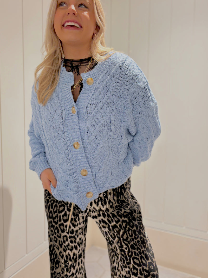 Down To Chill Blue Cardigan