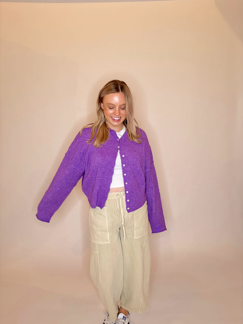 Perfect Purple Cardigan