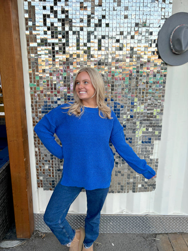 Comfy Cobalt Sweater