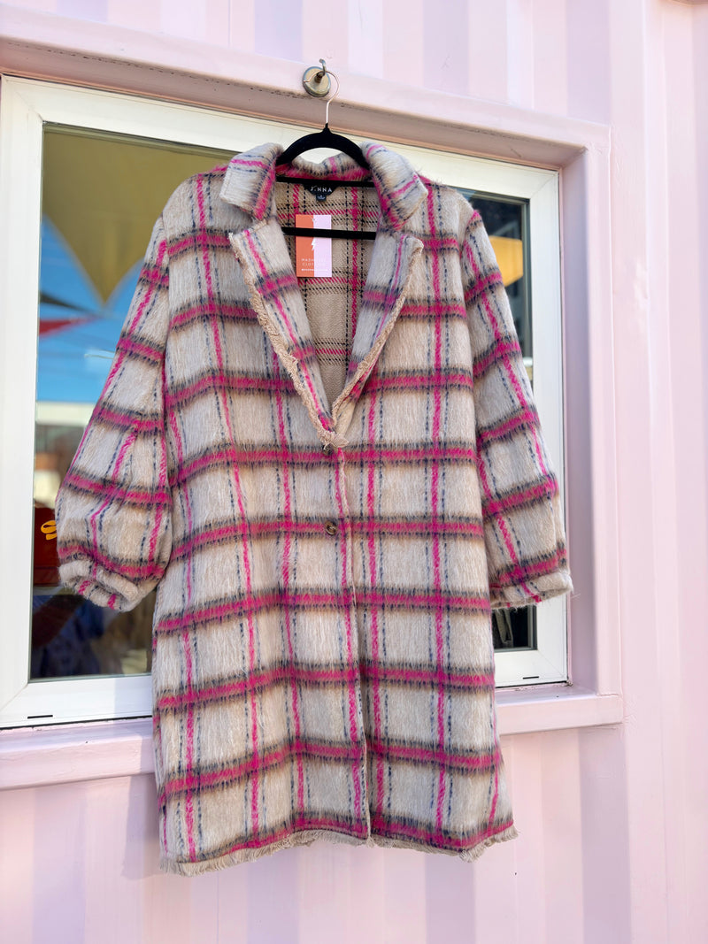 Pink Plaid Shacket