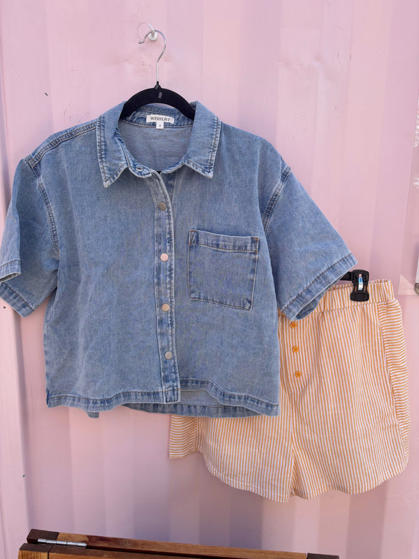 Light Denim Top
