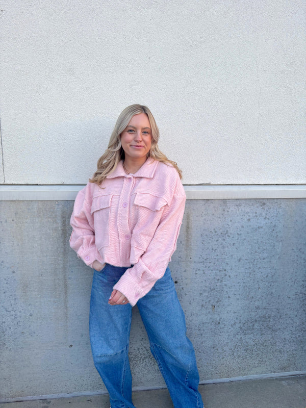 Soft Pink Shacket