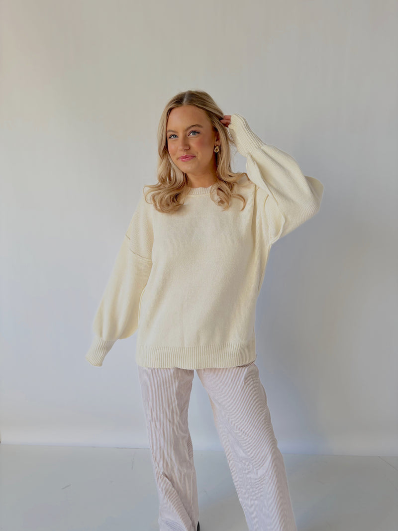 Ivory Oversized Sweater