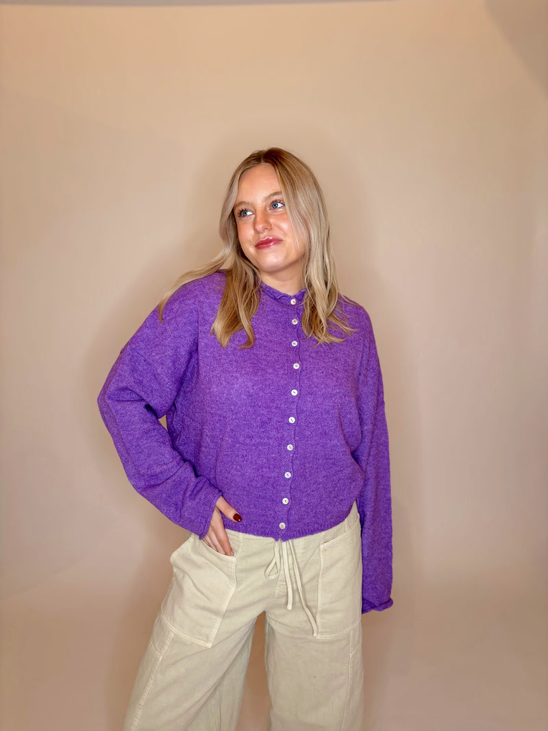 Perfect Purple Cardigan