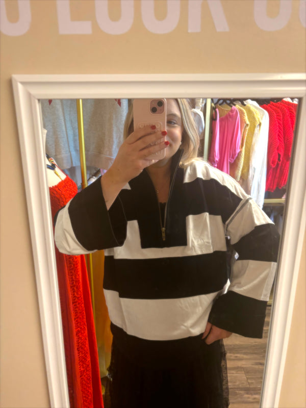 Varsity Stripe Pullover