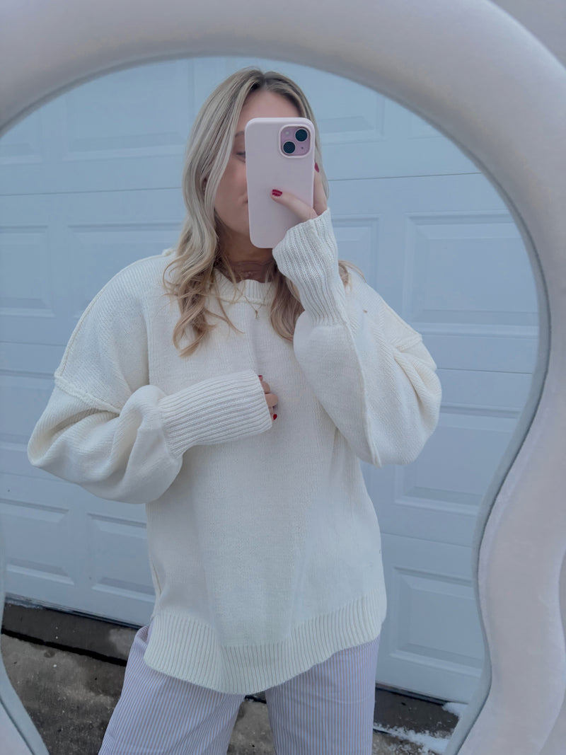 Ivory Oversized Sweater