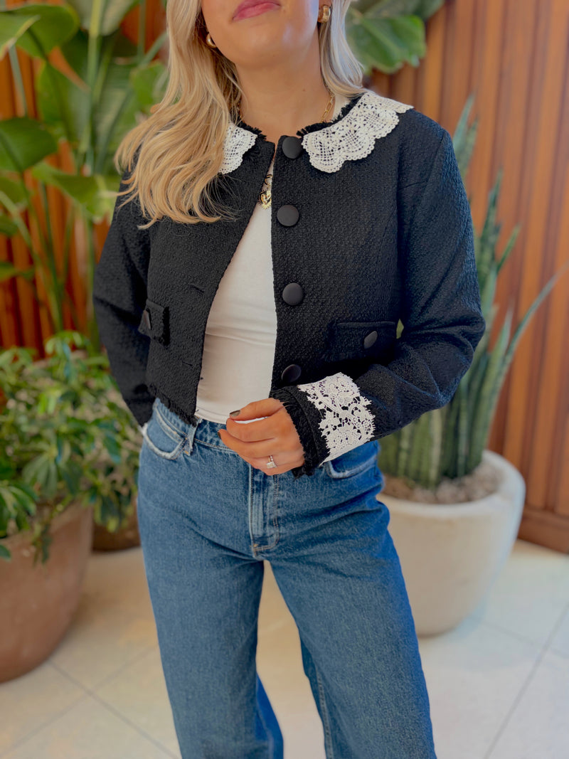 Hilton Tweed Crop Jacket