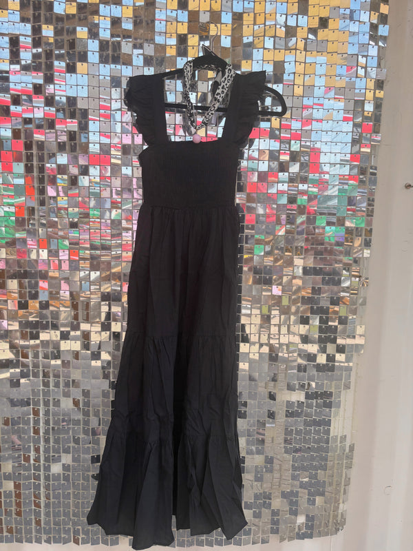 Black Tiered Maxi Dress
