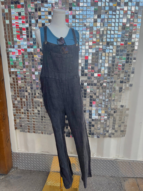 Black Gauze Overall