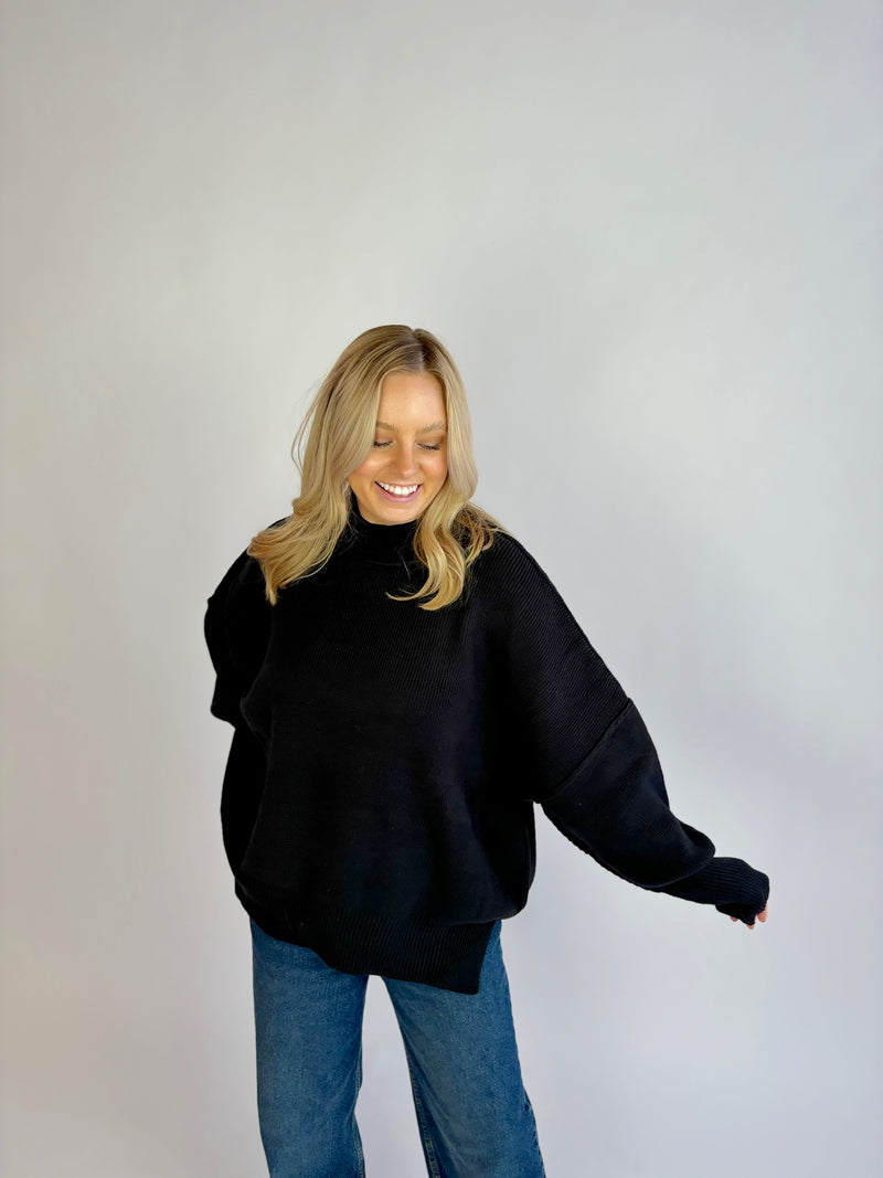 Back To Basics Black Sweater