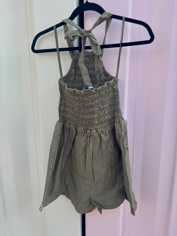 Olive Halter Romper