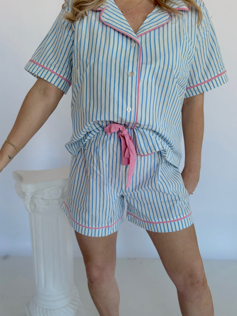 Seersucker Pajama Set