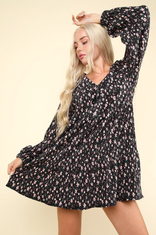 Black Bloom Dress