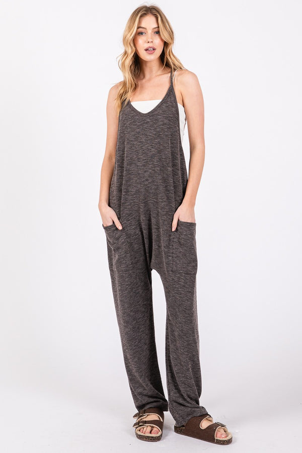 Ready To Relax Jumpsuit - Black