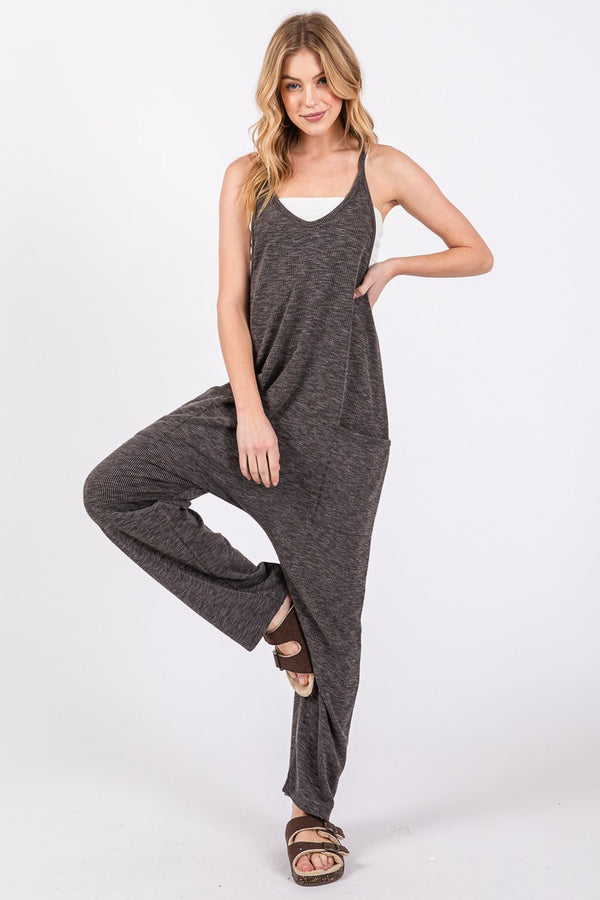 Ready To Relax Jumpsuit - Black