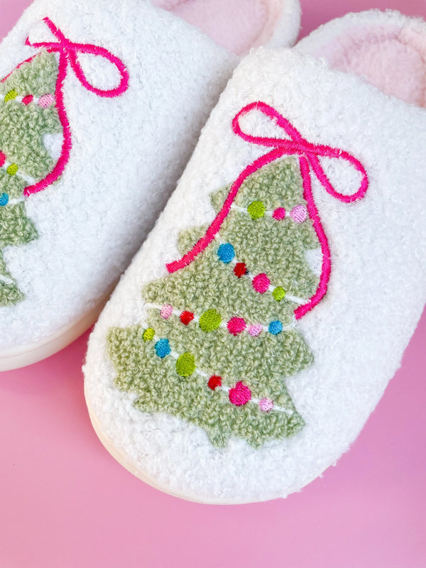 Christmas Tree Slippers