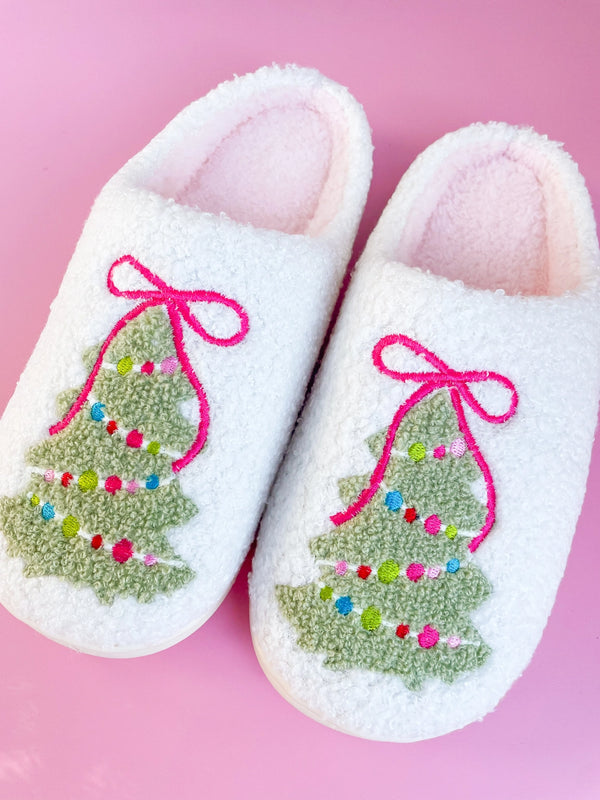 Christmas Tree Slippers