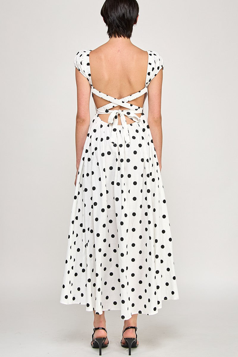 Daisy Polka Dot Maxi Dress