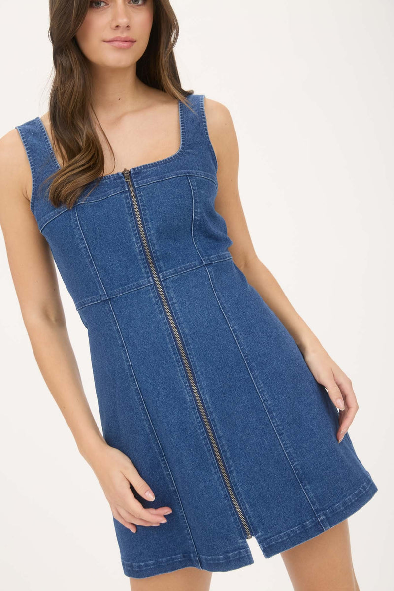 Dancin in Denim Mini Dress