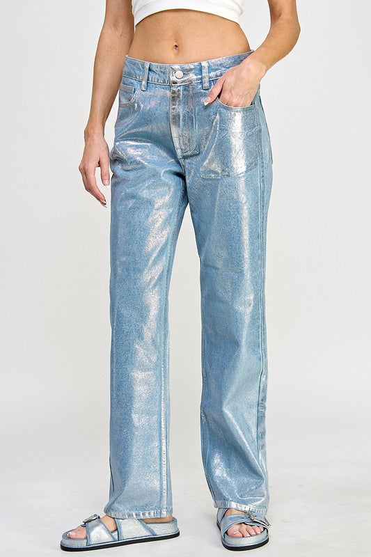 Metallic Jeans