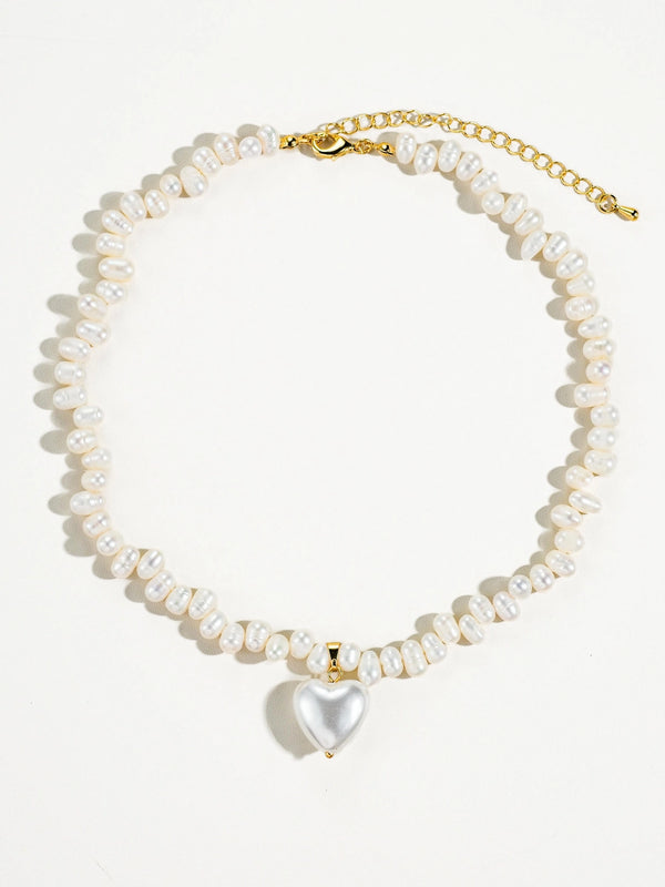 Pearl Heart Necklace