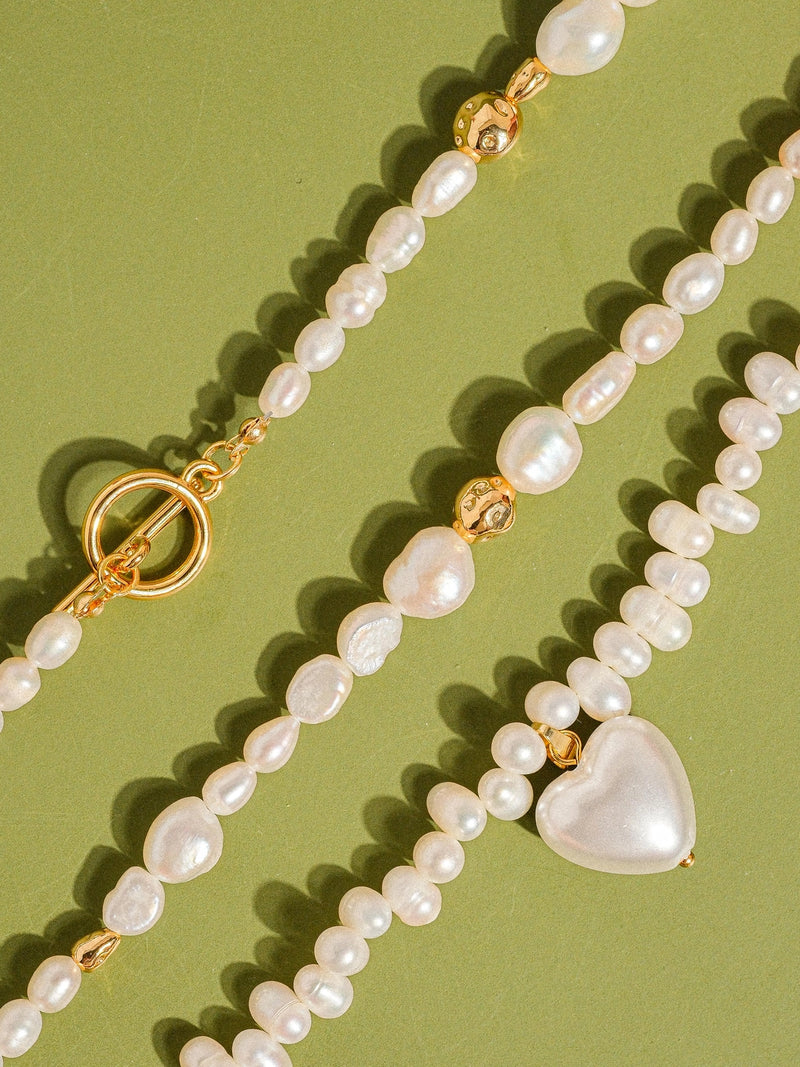 Pearl Heart Necklace