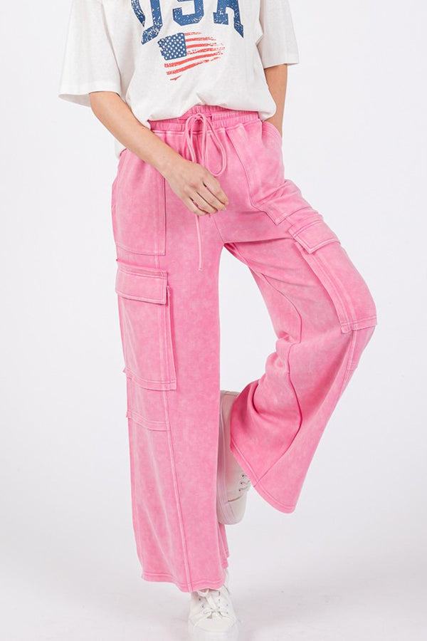 Pink Pocket Sweatpants