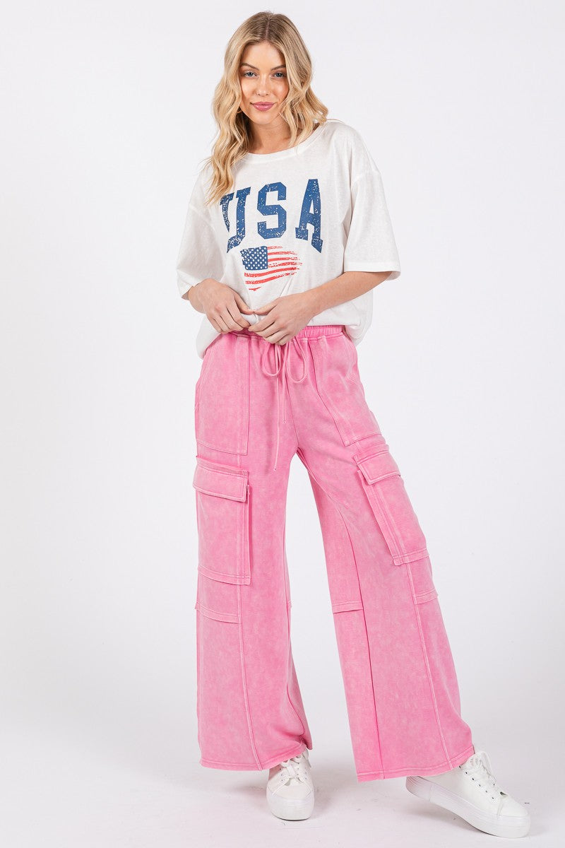 Pink Pocket Sweatpants