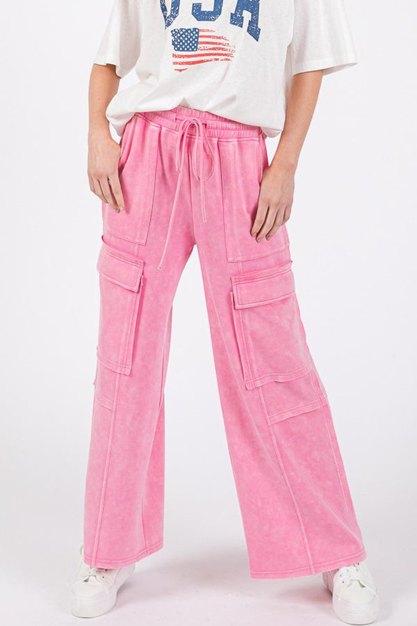 Pink Pocket Sweatpants