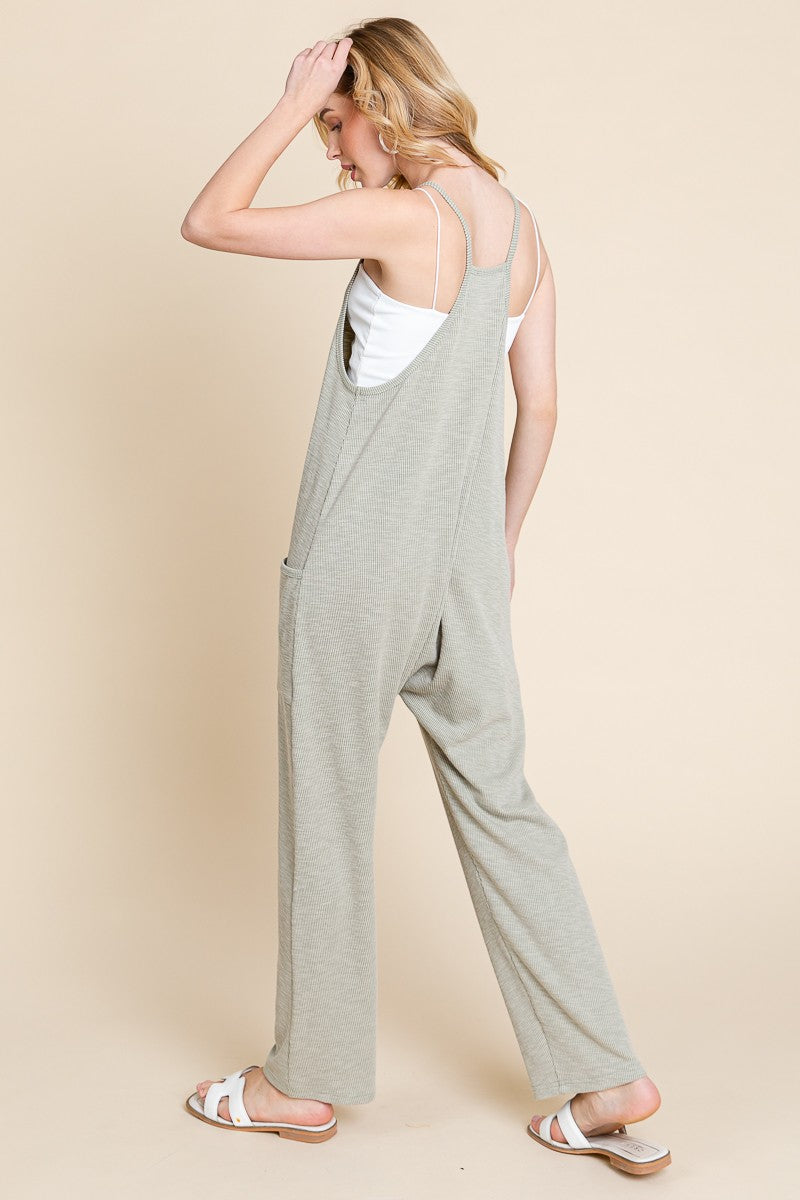 Ready To Relax Jumpsuit - Sage