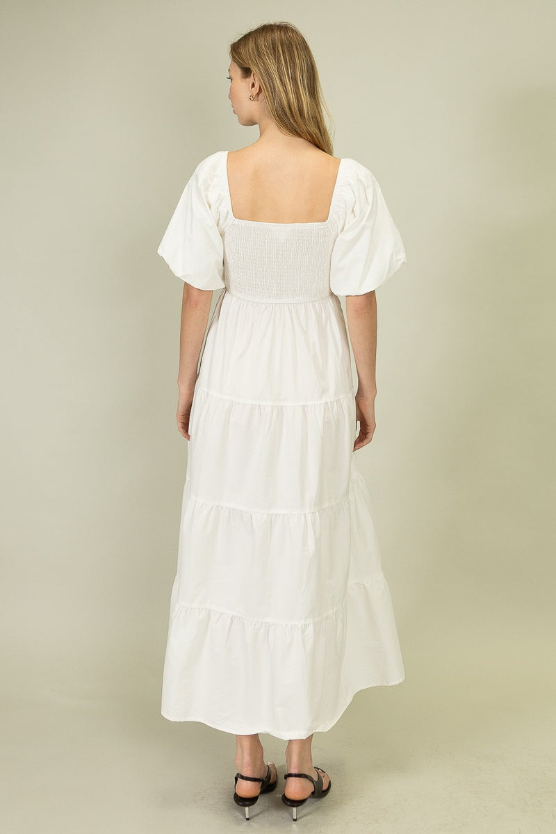 Snow Smocked Dress