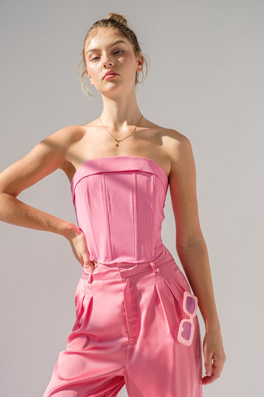 Malibu Neon Pink Bustier